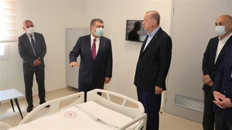 C­u­m­h­u­r­b­a­ş­k­a­n­ı­ ­E­r­d­o­ğ­a­n­­d­a­n­ ­h­a­s­t­a­n­e­ ­i­n­ş­a­a­t­l­a­r­ı­n­d­a­ ­i­n­c­e­l­e­m­e­